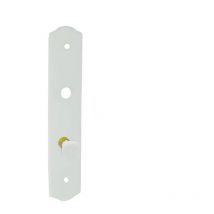 Dt 2000 - Placa individual de porcelana blanca con pomo redondo de cierre.