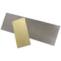Placa Latón Rectangular De 250x80 Latón Mate
