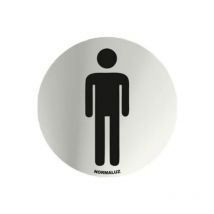 Normaluz - Placa Señal 7Cm Diam Autoadh In. Caballeros