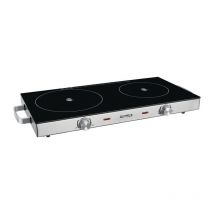 Placa vitrocerámica doble cook 4010 1800 W,1000 w ,continua Gutfels