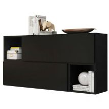 Ensemble d'armoires Corbele 119, Noir, 76x151cm, Le nombre de portes: 039cm, MDF, Stratifié