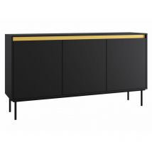 Mobilier1 - Buffet Comfivo Coretro 100, Noir, 86x160cm, Le nombre de portes: 040cm, Stratifié