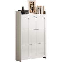 Placard Rangement Chaussures Espace Economique Mdf Blanc 70 25 120 Cm
