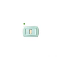 Placca 1 posto 3 moduli tond - q verde pastello.