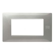 Urmet Simon Nea Flexa plaque 4 modules couleur aluminium 11804.AL