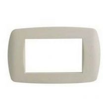 Placca 4 posti 'millennium' avorio - 4 posti - MM.148X84H. (7844.TA)
