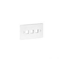 Placca 503 Bianca Per 3 Keystone Orizzontale 4Net 4power PL503W3O