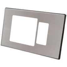 Placca a 2 fori in alluminio