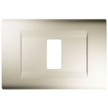 Placca bianca in abs serie click feb per magic 1 foro - 2581/WH