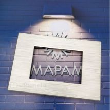 Placche compatibili con supporti Bticino Matix in tecnopolimero effetto spazzolato 3 4 6 moduli posti SLT04 - 3 posti-Grigio chiaro