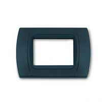 Placca CAL multiplac 3 moduli senza adattatore antracite metallizzata - mp25