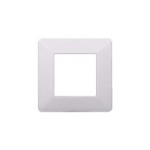 Ettroit - Plaque compatibles Vimar Plana 2 modules plastique couleur blanc EV83201