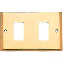 Placca coprifrutti Cottali ottone posti 2 mm 125X74 magic/venus