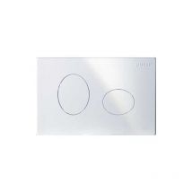 Placca di comando eco ellisse doppio tasto satinata Pucci