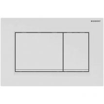 Inbagno - Placca di comando Geberit Sigma30 bianco opaco con inserto bianco lucido