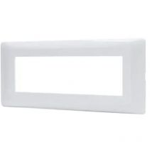 Serie bticino frutti matix compatibile presa schuko lan pulsante deviatore usb-placca 6 posti bianca