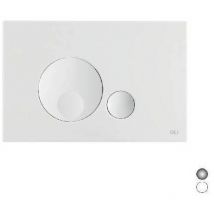 Olive - placca doppio scarico globe Misura: Cromo Lucido