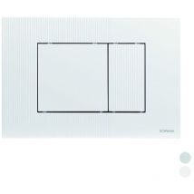 Placca doppio scarico metis bianca