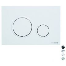 Placca doppio scarico vela bianca