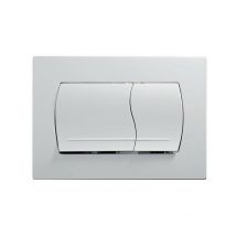 Sanitari Liv - Placca duo bianca per cassetta incasso liv