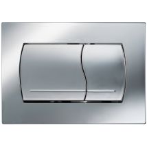 Placca duo cromo lucido per cassetta incasso – 3847 – Design elegante e moderno – 40cm, 20cm – LIV