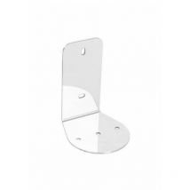 Placca fissaggio a muro per porta scopino zeus Cromo cm 7,1 x 10 x 8,2 Metaf