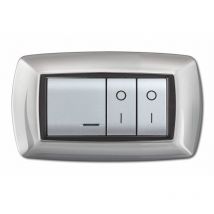 Elettrocanali - Plaque life mod. living plas.aluminium ch. 4p