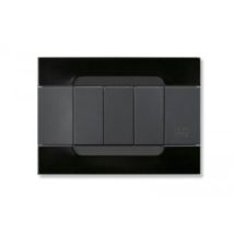 Placca Kadra Metallo Nero Universo 4m ( Urmet Cod. 10904.54 )