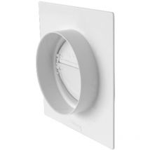 PLACCA PASSAGGIO A MURO TUBO TONDO Diam. 125 mm FIRST