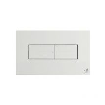 PLACCA PER CASSETTA AD INCASSO IDEA 2 PULSANTI Bianca