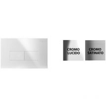 Placca per cassetta incasso pucci eco 2 pulsanti linea modello 2014 colore bianca