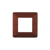 Plaque compatibles Vimar Plana 2 modules plastique couleur radica Ettroit EV83203