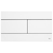 Placca Slim Dual – Cromo lucido – 255x150mm – Spessore 6,5mm – Compatibile con cassette OLI74 Plus, Quadra, Expert Evo Meccanica