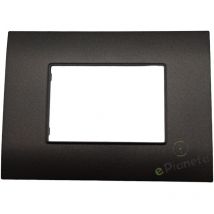 Placche 3 4 7 posti moduli per supporti compatibili con vimar Arké T02-7 posti-nero