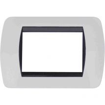 Placche compatibili Living Interational Light 3 4 7 posti bianche 3 Posti
