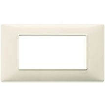Plana plate 4 modules technopolymÈre couleur beige 14654.03 - Vimar