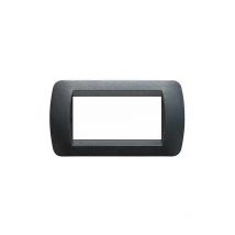 Plaque Living International 4 modules - Acier foncé L4804PA