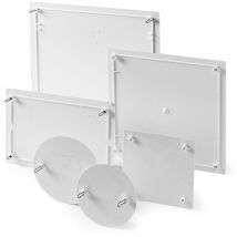 Famatel - Coperchio Della Scatola Da Incasso Con Artigli Metallici 250x250 Mm Grigio