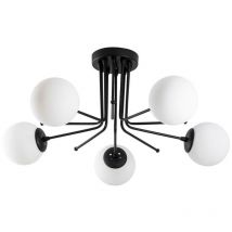 Plafón de techo Marga Negro (5 luces)