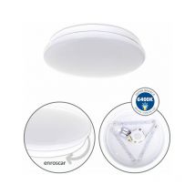 Plafón DRIFT 12W LED 960lm 6400K A.6xD.25cm Blanco