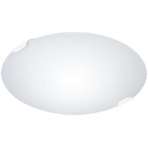 Plafon 2 Luces Modelo Hellín acabado blanco 10 cm(alto) 30 cm(ancho) 30 cm (fondo)