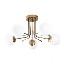Plafón de techo Marga Oro (5 luces)