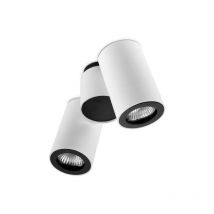 Leds-C4 Pipe - Lámpara de techo ajustable doble 2 luces Blanca, Negra, GU10