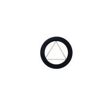 Plafon para tubo Ø80mm vitrificado negro pellet