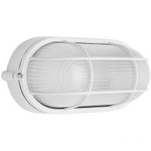 Plafón Industrial Oval Blanco IP44