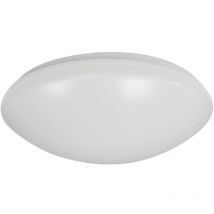 Cristalrecord - Plafón led redondo 'Luna' (12W 4200K 960lm) IP20 Ø20cm fabricado en abs color blanco mate