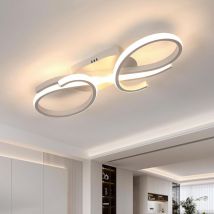 Plafón led, 36W 4000LM Lámpara de Techo Moderna y Elegante, Luminaria de Techo led de Acrílico para Sala de Estar, Dormitorio, Cocina, Pasillo,