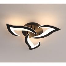 Goeco - led Deckenleuchte Modernes Design Warmweiß 3000K Kreative Blumenform Deckenlampe Für Wohnzimmer Schlafzimmer Esszimmer Büro Schwarz