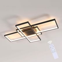 Goeco - Lámpara de Techo led, 75w 8435lm Lámpara de Techo Regulable, Lámpara de Techo led de 90cm con Control Remoto para Dormitorio, Sala de Estar,