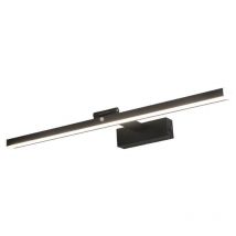 Goeco - Plafón led diseño recto, color negro, 40x18x5 cm, luz blanca 6500K, 9W, decoración moderna para baños y vestidores